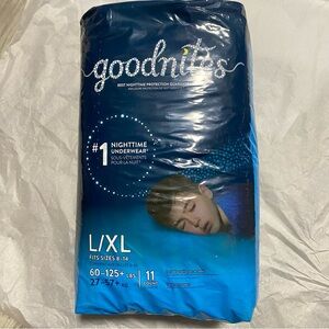 Goodnites nighttime Underwear L/XL
